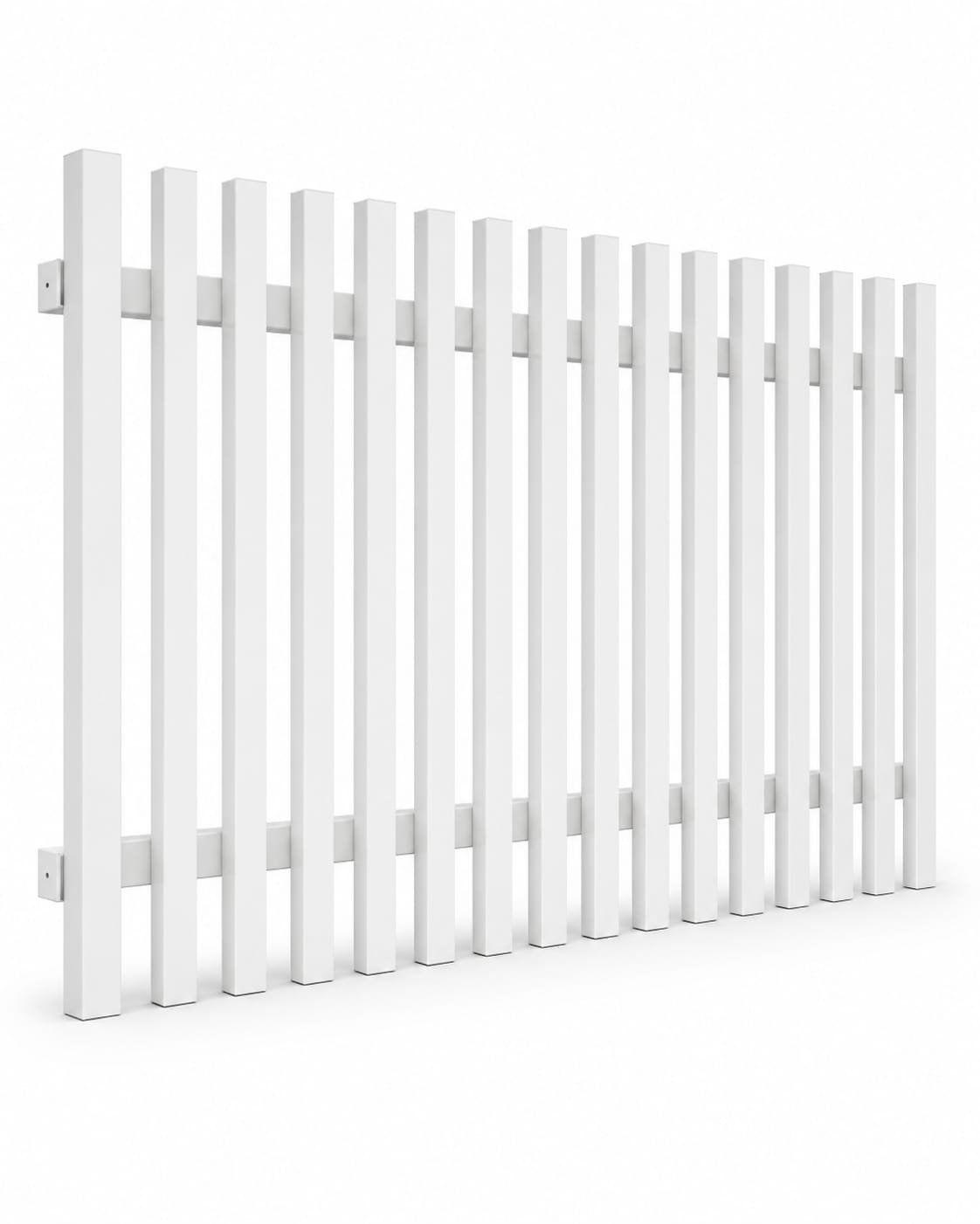 Batten Picket Fence Panel 2.2x1.2 Surfmist